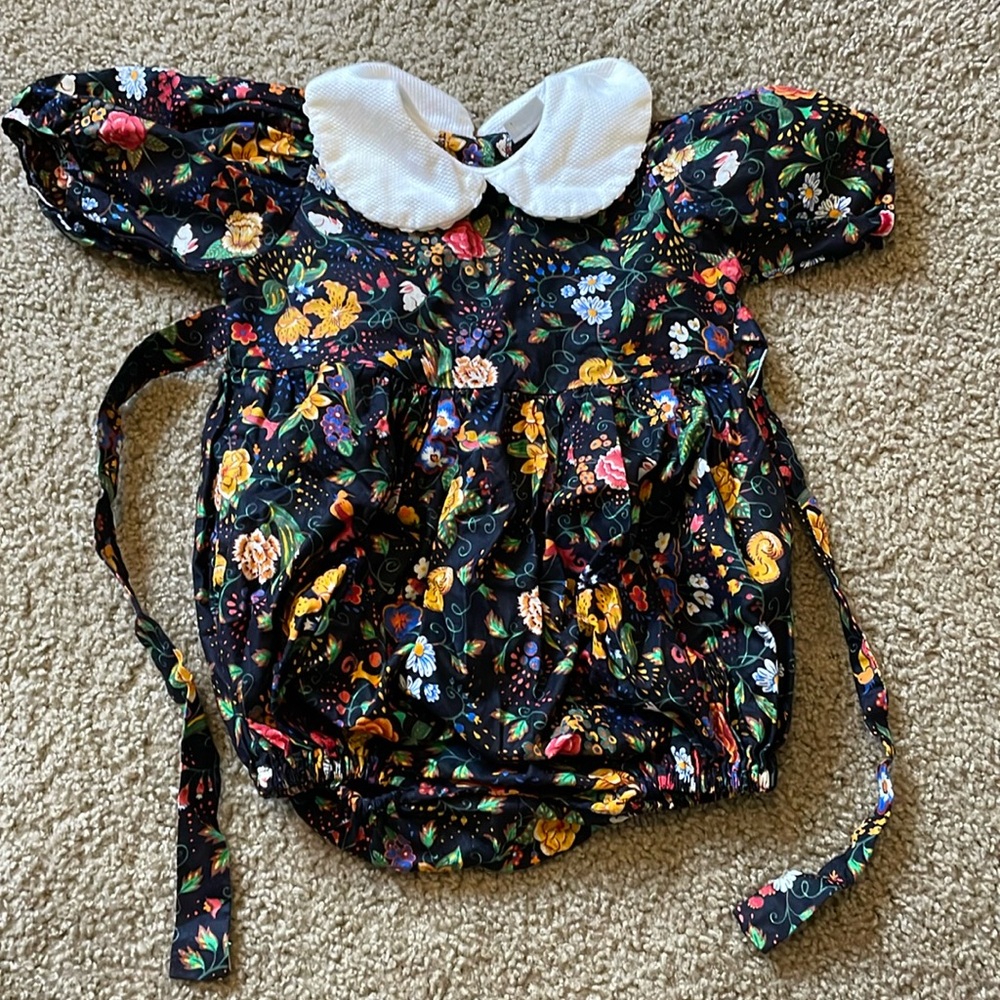 Vintage Vera Bradley collared bubble romper